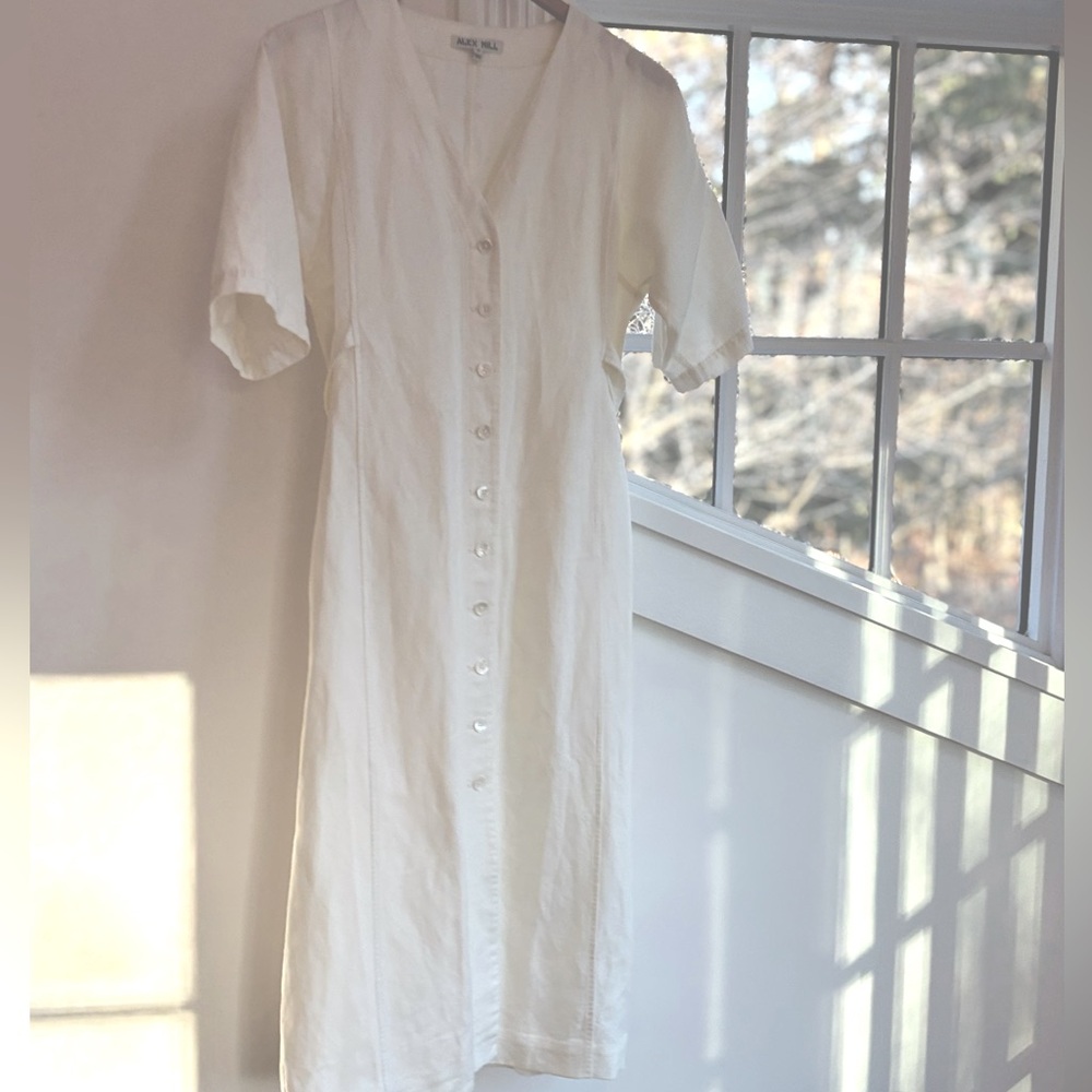 Alex Mill ivory linen dress